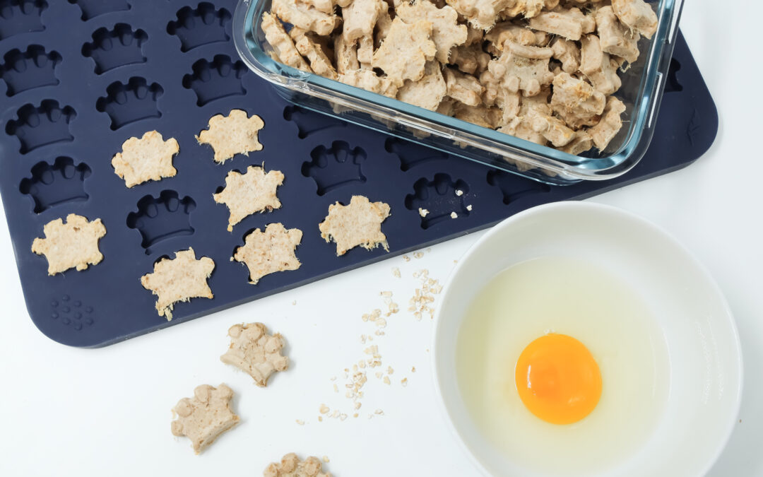 Haferflocken Leckerlis mit Hackfleisch aus der Kronen-Backmatte