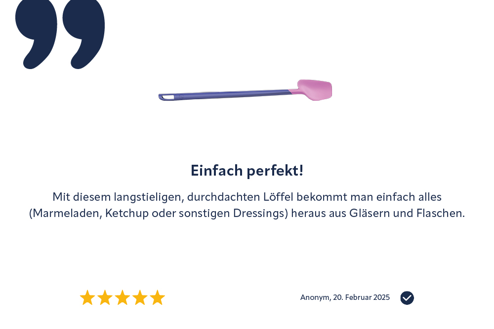sioux-kundenbewertung-resteloeffel-tenya-einfach-perfekt Einfach perfekt! Mit diesem langstieligen, durchdaten Löffel bekommt man einfach alles (Marmeladen, Ketchup oder sonstige Dressings) heraus aus Gläsern und Flaschen.